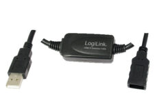 LogiLink 10m USB - USB 2.0 M/F USB-kabel USB A Zwart - Afbeelding 2