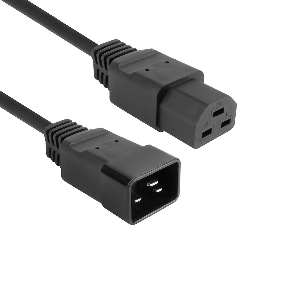 ACT Netsnoer C20 - C21 IEC60320 zwart 1,5 m - Afbeelding 2