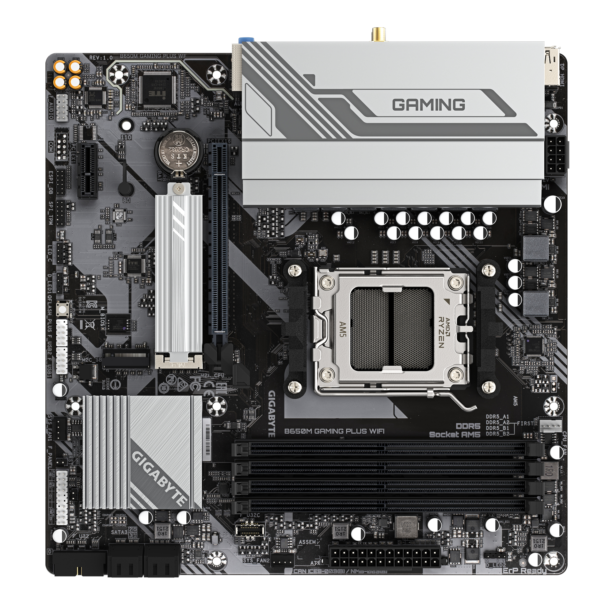 GIGABYTE B650M GAMING PLUS WIFI AMD B650 Socket AM5 micro ATX - Afbeelding 6