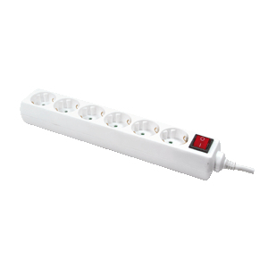 LogiLink LPS202 power uitbreiding 1,5 m 6 AC-uitgang(en) Wit - Afbeelding 2