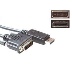 ACT Verloopkabel DisplayPort male naar DVI male 5,00 m