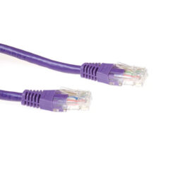 ACT Paarse 20 meter U/UTP CAT6A patchkabels met RJ45 connectoren - Afbeelding 2