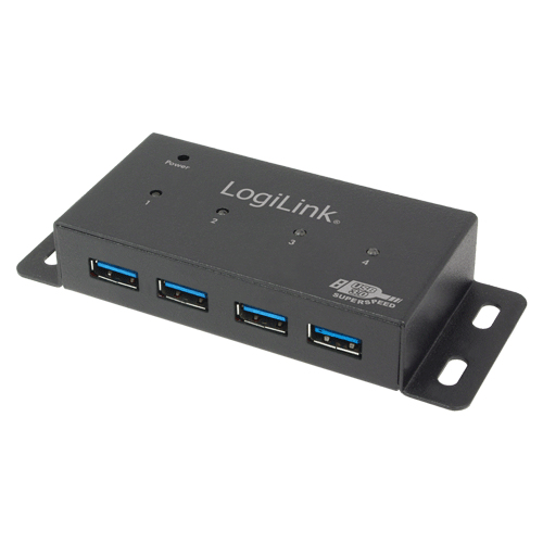 LogiLink UA0149 interface hub 5000 Mbit/s Grijs - Afbeelding 2