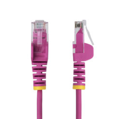 StarTech.com 1m Dunne CAT6 Ethernet Kabel, Roze, Snagless, 100W PoE, UTP, LSZH, 28AWG Pure Koperdraad, Slim RJ45 Netwerk Patchkabel met Trekontlasting, Fluke Getest - Afbeelding 3