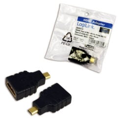 LogiLink AH0010 tussenstuk voor kabels HDMI D HDMI A Zwart - Afbeelding 3
