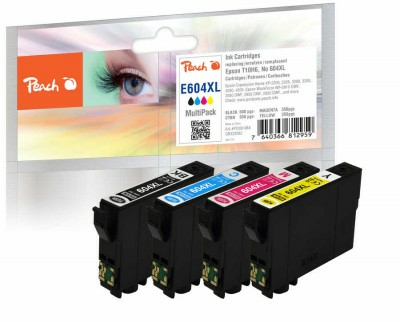 Peach PI200-988 inktcartridge 3 stuk(s) Origineel Hoog (XL) rendement Zwart, Cyaan, Magenta, Geel - Afbeelding 2