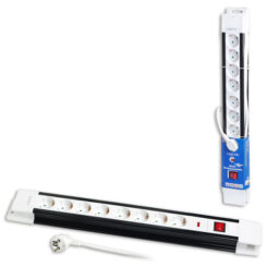 LogiLink LPS207 power uitbreiding 3 m 8 AC-uitgang(en) Zwart, Wit - Afbeelding 3