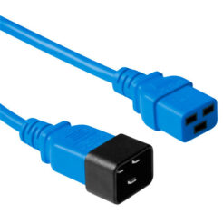 ACT Netsnoer C19 - C20 blauw 1,8 m - Afbeelding 2