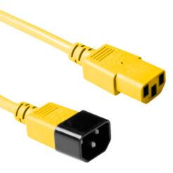 ACT Netsnoer C13 - C14 geel 1,8 m - Afbeelding 2