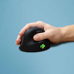 R-Go Tools Ergonomische muis R-Go HE Break met pauzesoftware, medium (handlengte 165-185mm), rechtshandig, 3-in-1 connectie, zwart - Afbeelding 2