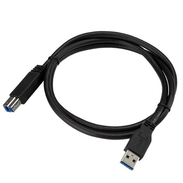 StarTech.com 1 m gecertificeerde SuperSpeed USB 3.0 A-naar-B-kabel M/M - Afbeelding 5