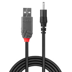 Lindy 70265 electriciteitssnoer Zwart 1,5 m USB A EIAJ-01 (2.5 mm, 0.7 mm) - Afbeelding 3