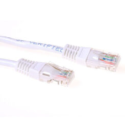 ACT Witte 1 meter U/UTP CAT6 patchkabel met RJ45 connectoren