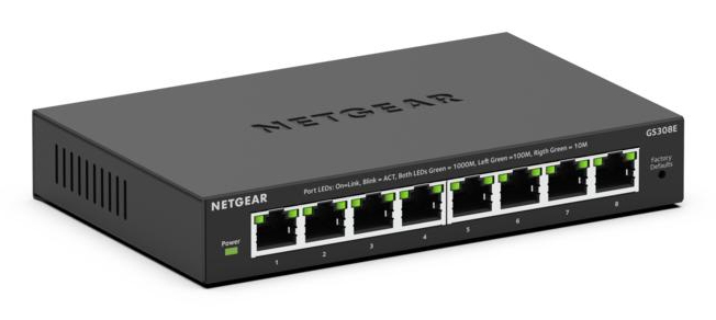 NETGEAR GS308E Managed L2/L3 Gigabit Ethernet (10/100/1000) Zwart - Afbeelding 3