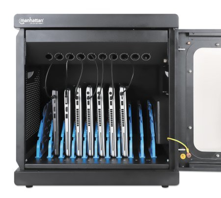 Manhattan 180924 wagen en kast voor management van draagbare apparatuur Kast voor draagbaar apparaatbeheer Zwart - Afbeelding 7