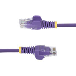 StarTech.com 10m Dunne CAT6 Ethernet Kabel, Paars, Snagless, 100W PoE, UTP, LSZH, 28AWG Pure Koperdraad, Slim RJ45 Netwerk Patchkabel met Trekontlasting, Fluke Getest - Afbeelding 4