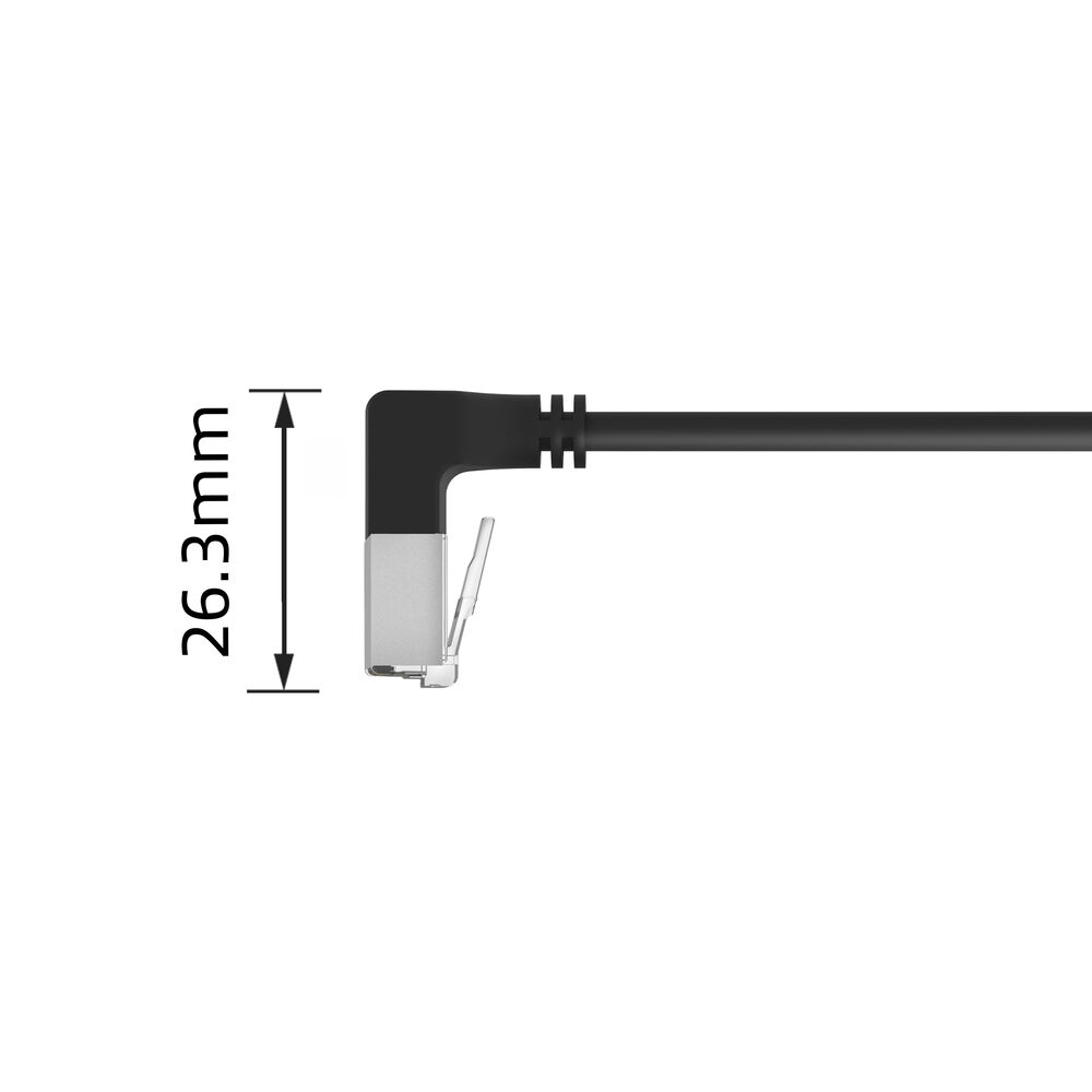 ACT DA5930 netwerkkabel Zwart 0,15 m Cat6a U/FTP (STP) - Afbeelding 3