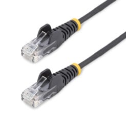 StarTech.com 5m Dunne CAT6 Ethernet Kabel, Zwart, Snagless, 100W PoE, UTP, LSZH, 28AWG Pure Koperdraad, Slim RJ45 Netwerk Patchkabel met Trekontlasting, Fluke Getest