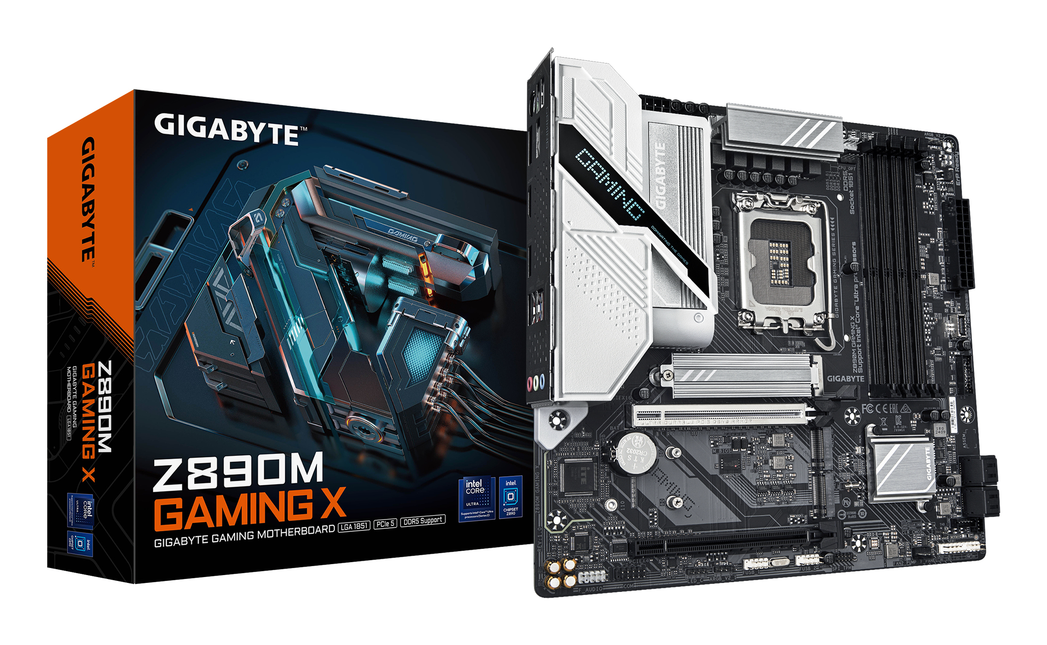GIGABYTE Z890M GAMING X moederbord Intel Z890 LGA 1851 (Socket V1) micro ATX - Afbeelding 2