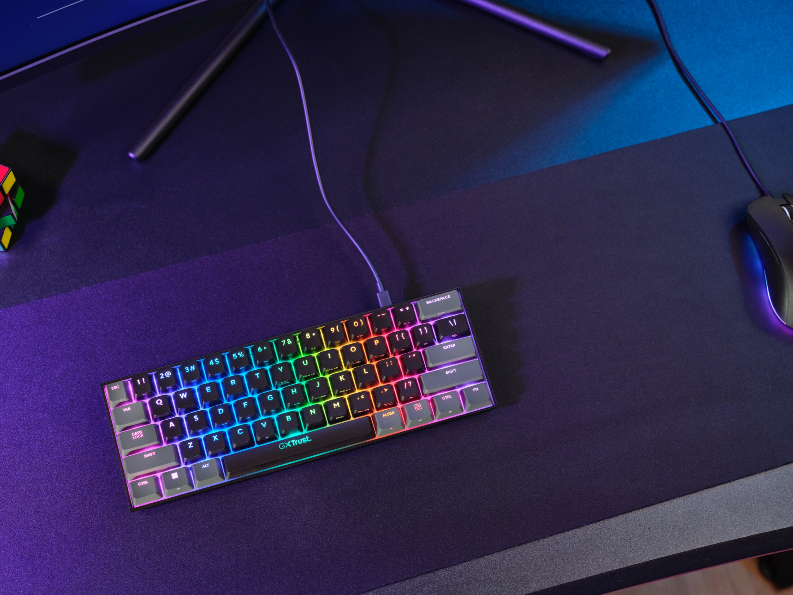 Trust GXT 867 Acira toetsenbord Gamen USB QWERTY Amerikaans Engels Zwart - Afbeelding 9