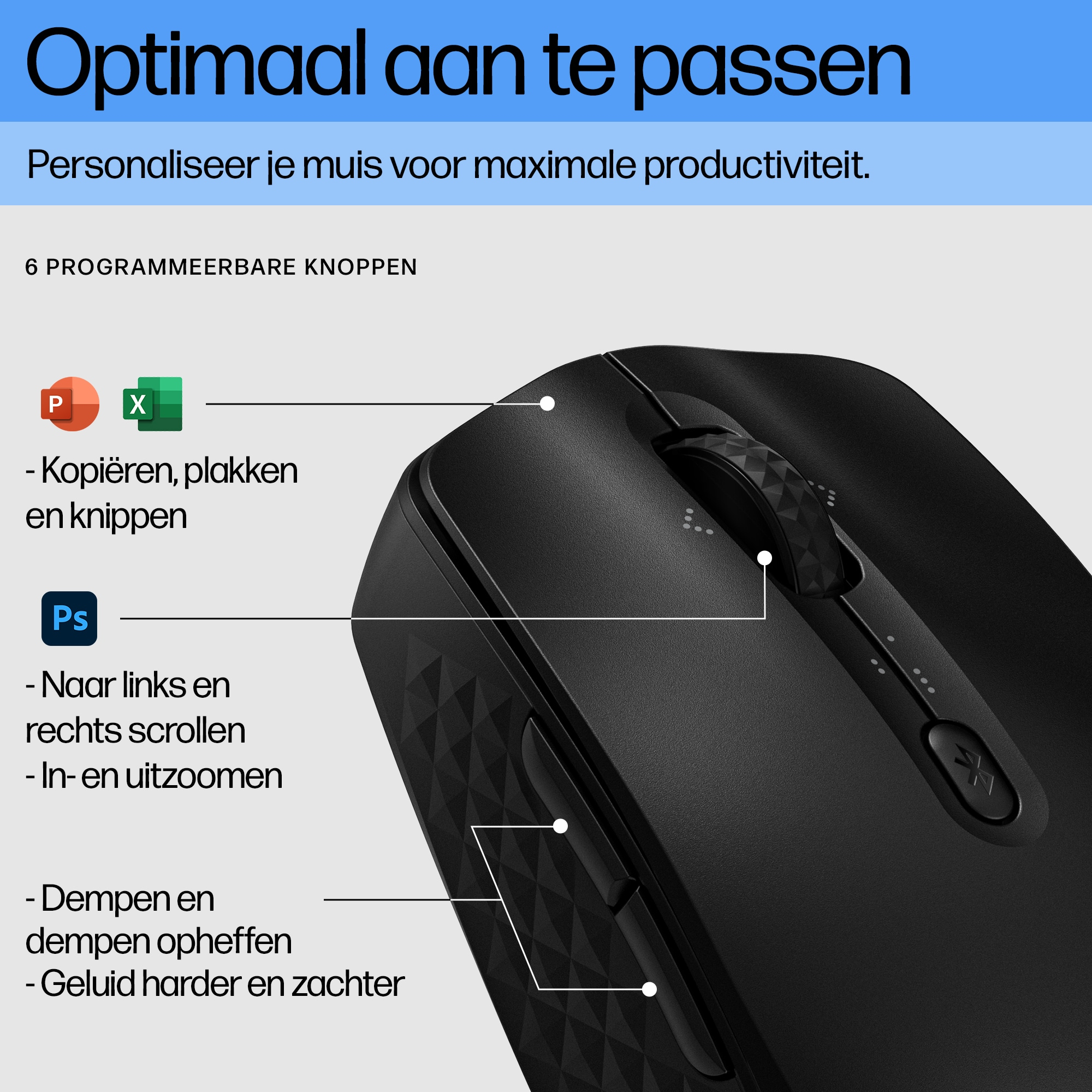 HP 420 programmeerbare Bluetooth-muis - Afbeelding 12
