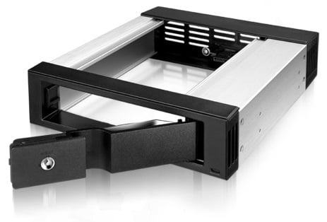 ICY BOX IB-158SSK-B 13,3 cm (5.25") Carrierpaneel Zwart