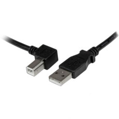 StarTech.com 2 m USB 2.0 A naar linkshoekige B-kabel M/M - Afbeelding 2