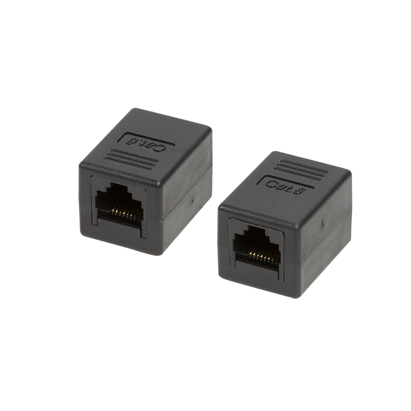 LogiLink NP0034A tussenstuk voor kabels RJ-45 Zwart