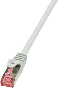 LogiLink Cat.6 S/UTP, 0.25m netwerkkabel Grijs 0,25 m Cat6 S/FTP (S-STP)
