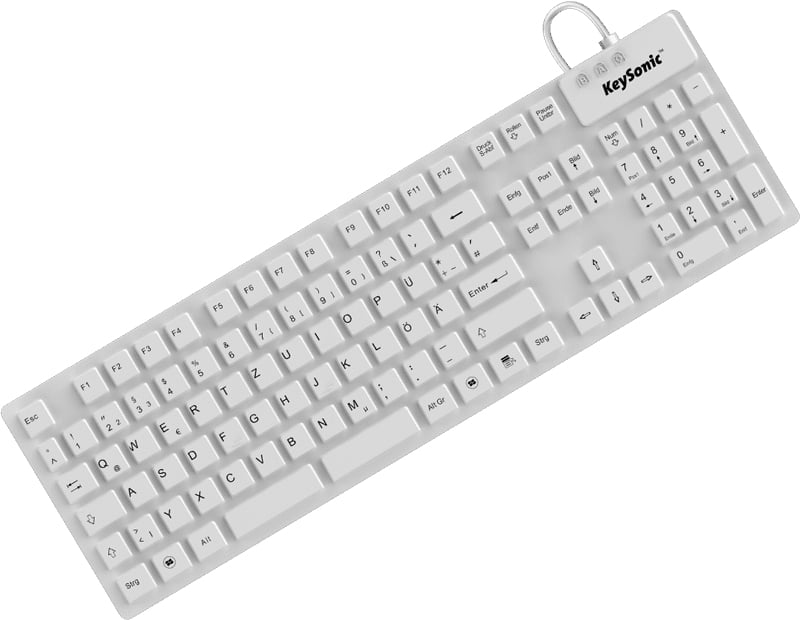 KeySonic KSK-8030 IN (DE) white toetsenbord Industrieel USB QWERTZ Duits Wit - Afbeelding 2