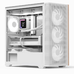 Aerocool D301A Mini Tower Wit, Hout