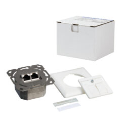 LogiLink NP0123 wandcontactdoos RJ-45 Metallic, Wit - Afbeelding 7