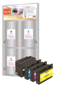 Peach 319112 inktcartridge 4 stuk(s) Zwart, Cyaan, Magenta, Geel