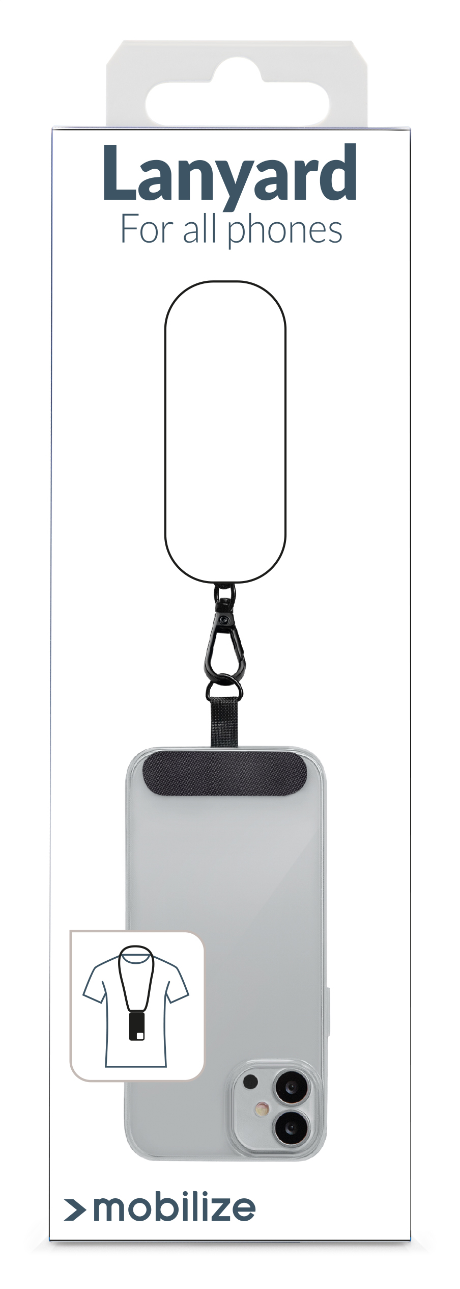 Mobilize Nylon Lanyard Black - Afbeelding 4