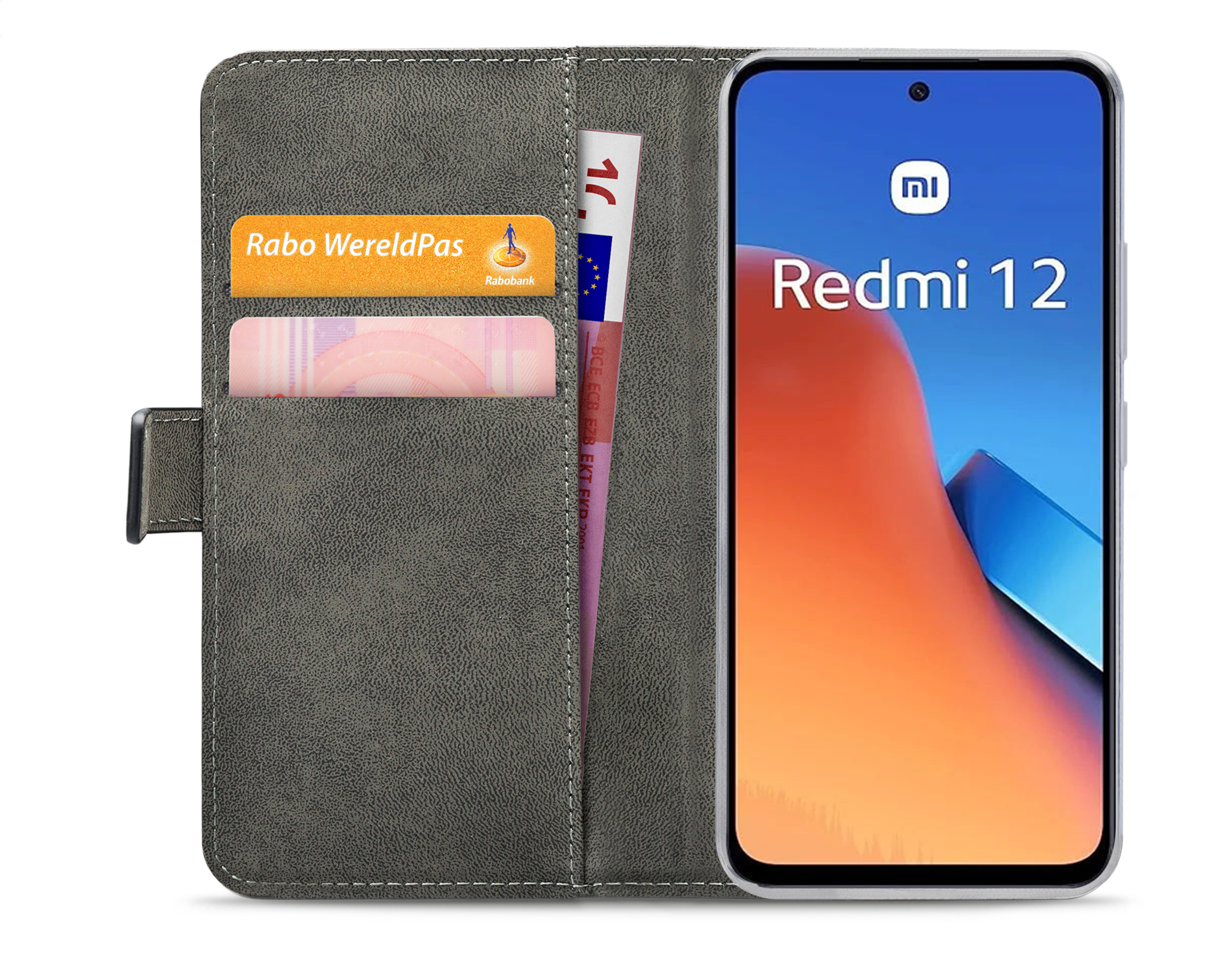 Mobilize Classic Gelly Wallet Book Case Xiaomi Redmi 12 Black - Afbeelding 3