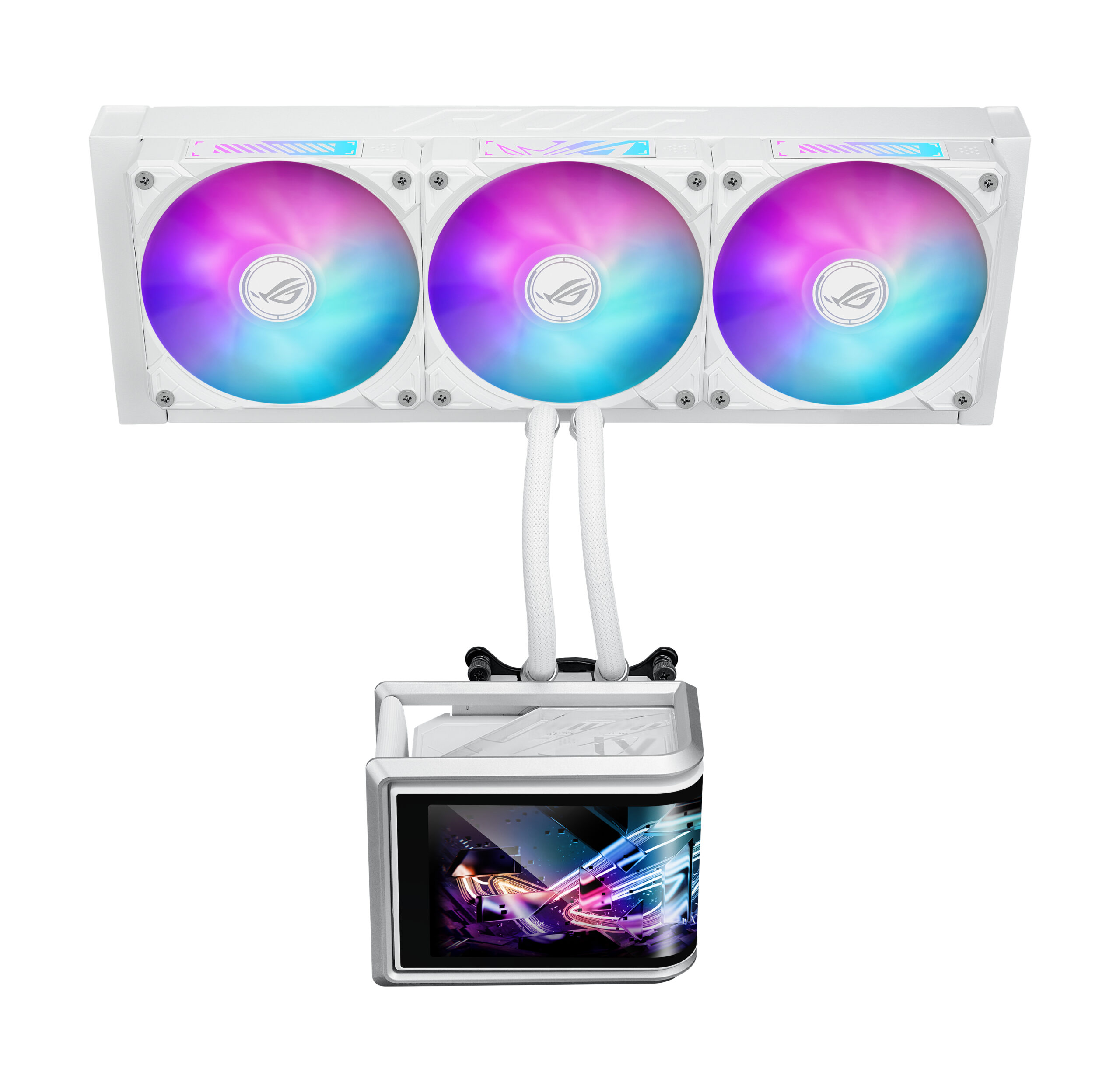ASUS ROG Ryuo IV SLC 360 ARGB White Edition Processor Alles-in-één vloeistofkoeler 12 cm Wit - Afbeelding 6