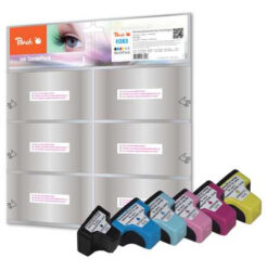 Peach 319010 inktcartridge 5 stuk(s) Zwart, Cyaan, Lichtyaan, Lichtmagenta, Magenta, Geel