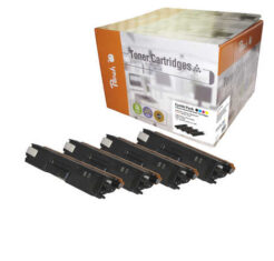 Peach 111818 tonercartridge 4 stuk(s) Zwart, Cyaan, Magenta, Geel