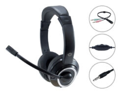 Conceptronic POLONA02BA hoofdtelefoon/headset Bedraad Hoofdband Gamen Zwart