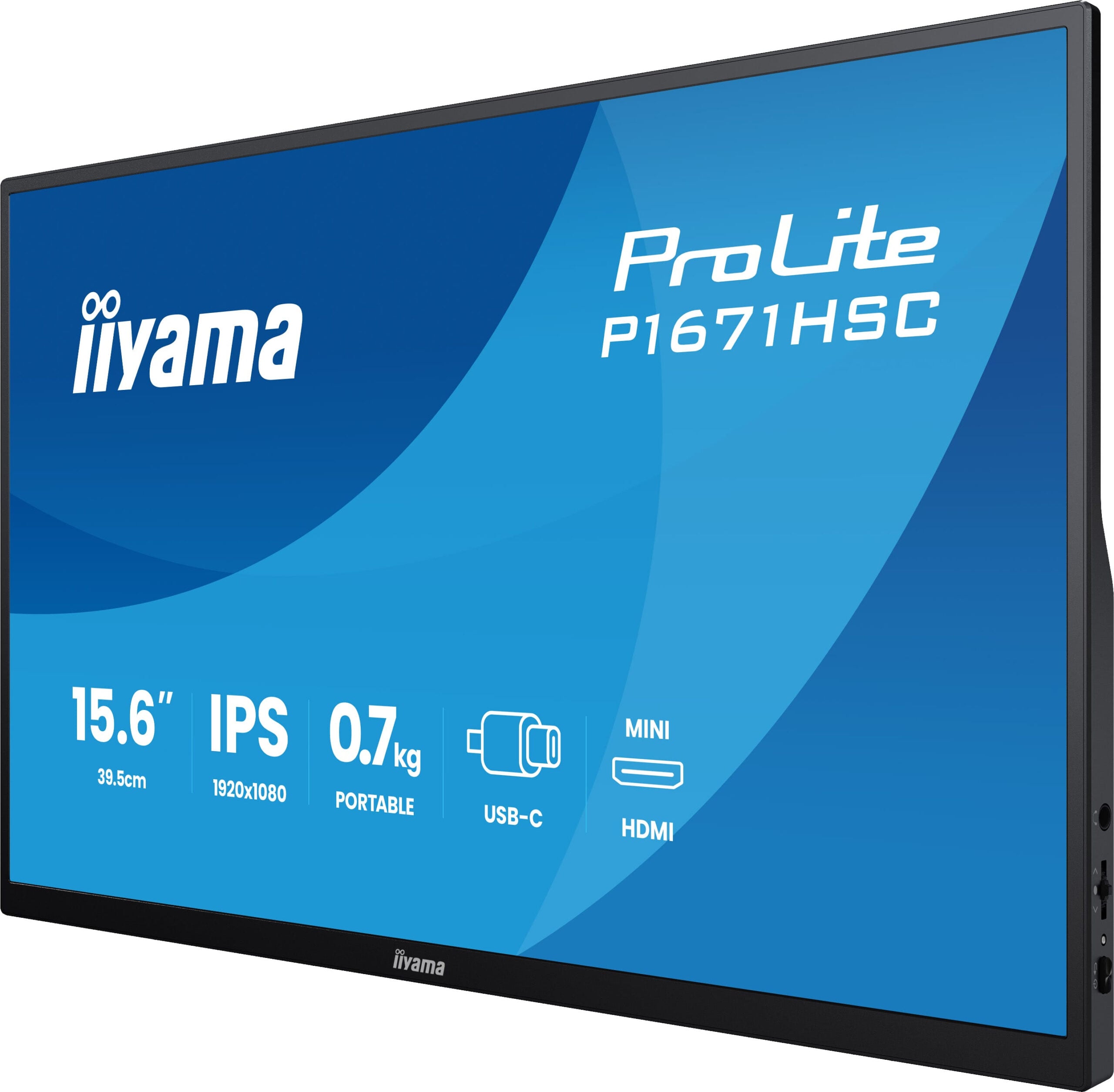 iiyama ProLite P1671HSC-B1 computer monitor 39,6 cm (15.6") 1920 x 1080 Pixels Full HD LED Zwart - Afbeelding 6