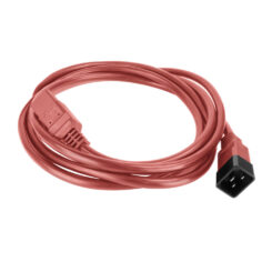 ACT Netsnoer C20 - C21 IEC60320 rood 1 m - Afbeelding 3