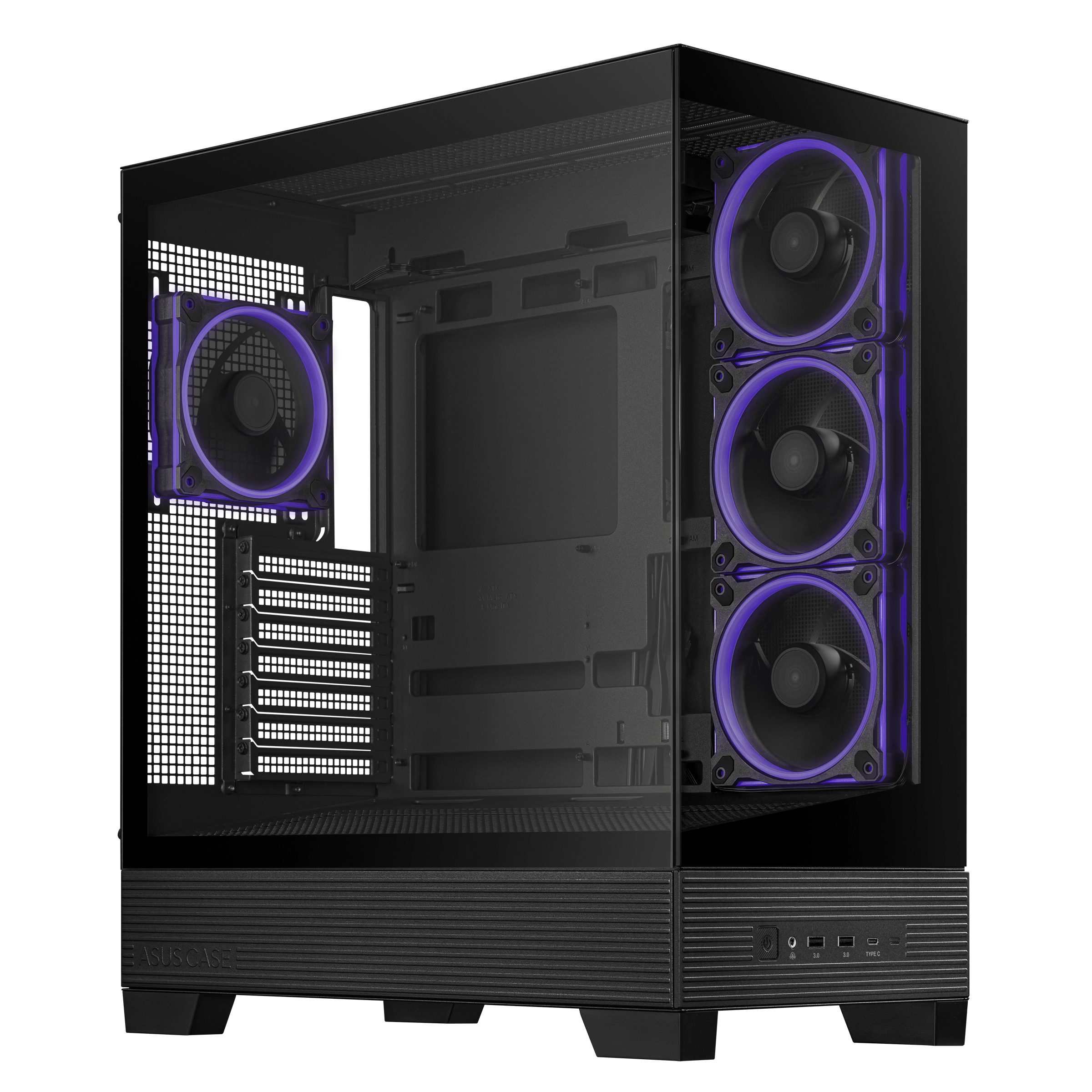 ASUS A31 Plus TG ARGB BLACK Midi Tower Zwart - Afbeelding 12