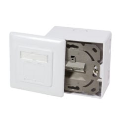 LogiLink NP0039A wandcontactdoos RJ-45 Metallic, Wit - Afbeelding 4