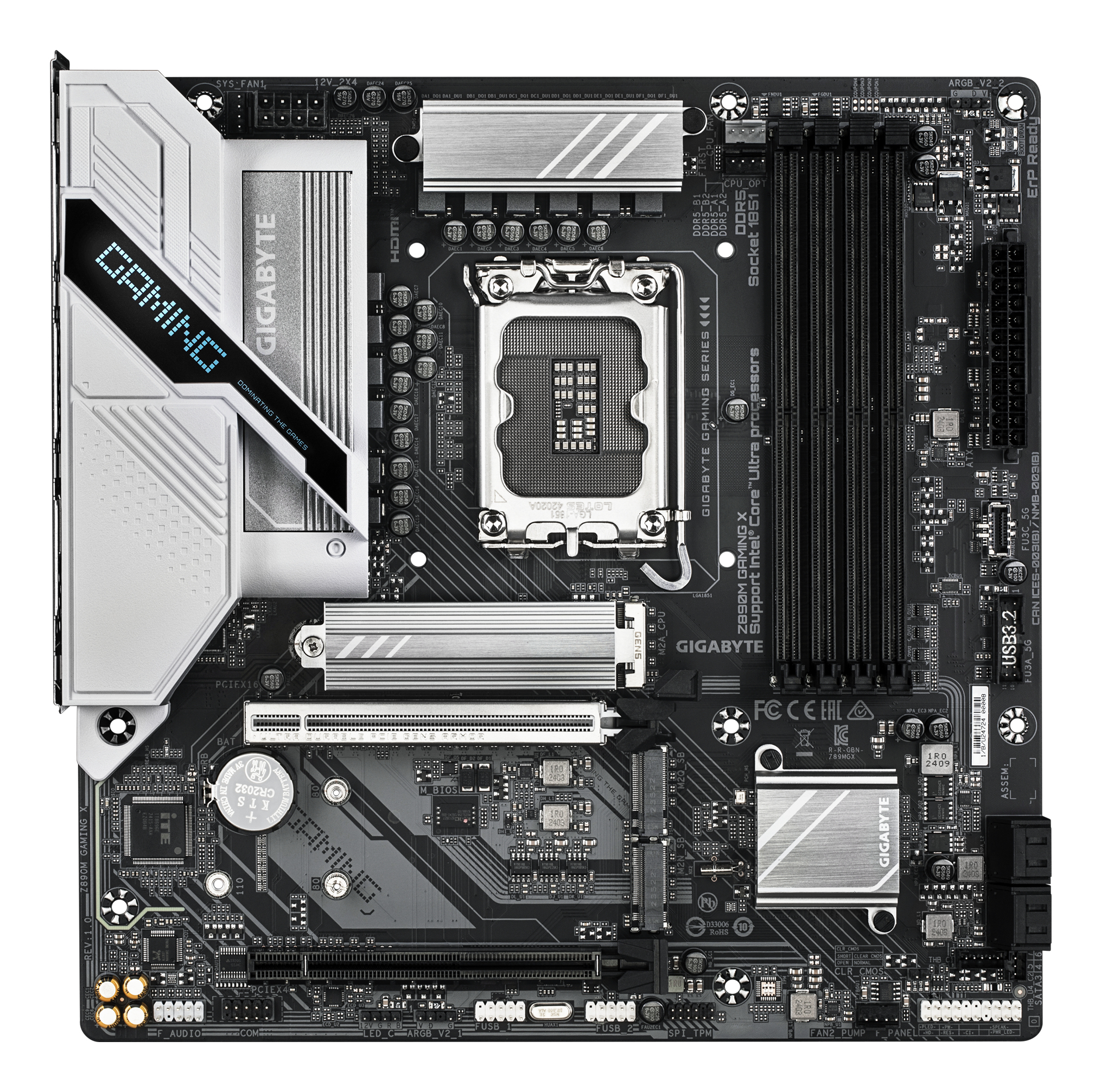 GIGABYTE Z890M GAMING X moederbord Intel Z890 LGA 1851 (Socket V1) micro ATX - Afbeelding 3