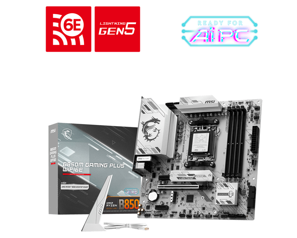 MSI B850M GAMING PLUS WIFI6E AMD B850 Socket AM5 micro ATX - Afbeelding 2