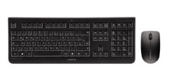 CHERRY DW 3000 toetsenbord Inclusief muis Universeel RF Draadloos AZERTY Belgisch Zwart