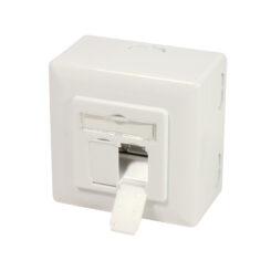 LogiLink NP0124 wandcontactdoos 2 x RJ-45 Metallic, Wit - Afbeelding 3