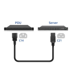 ACT Netsnoer C14 - C21 IEC60320 zwart 2 m - Afbeelding 6