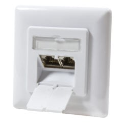 LogiLink NP0123 wandcontactdoos RJ-45 Metallic, Wit - Afbeelding 4