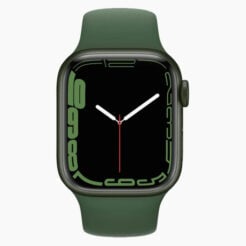 Forza Refurbished Apple Watch Series 7 45 mm Aluminium groen wifi met groen sportbandje - Licht gebruikt